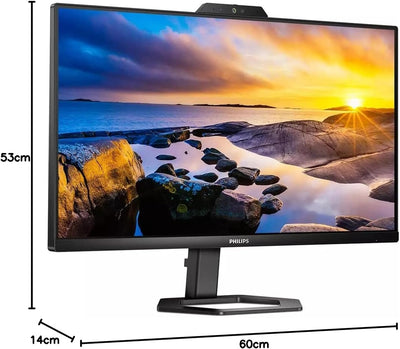 Philips 24E1N5300HE - 24 Zoll FHD USB-C Monitor, Webcam, höhenverstellbar, Lautsprecher (1920x1080,