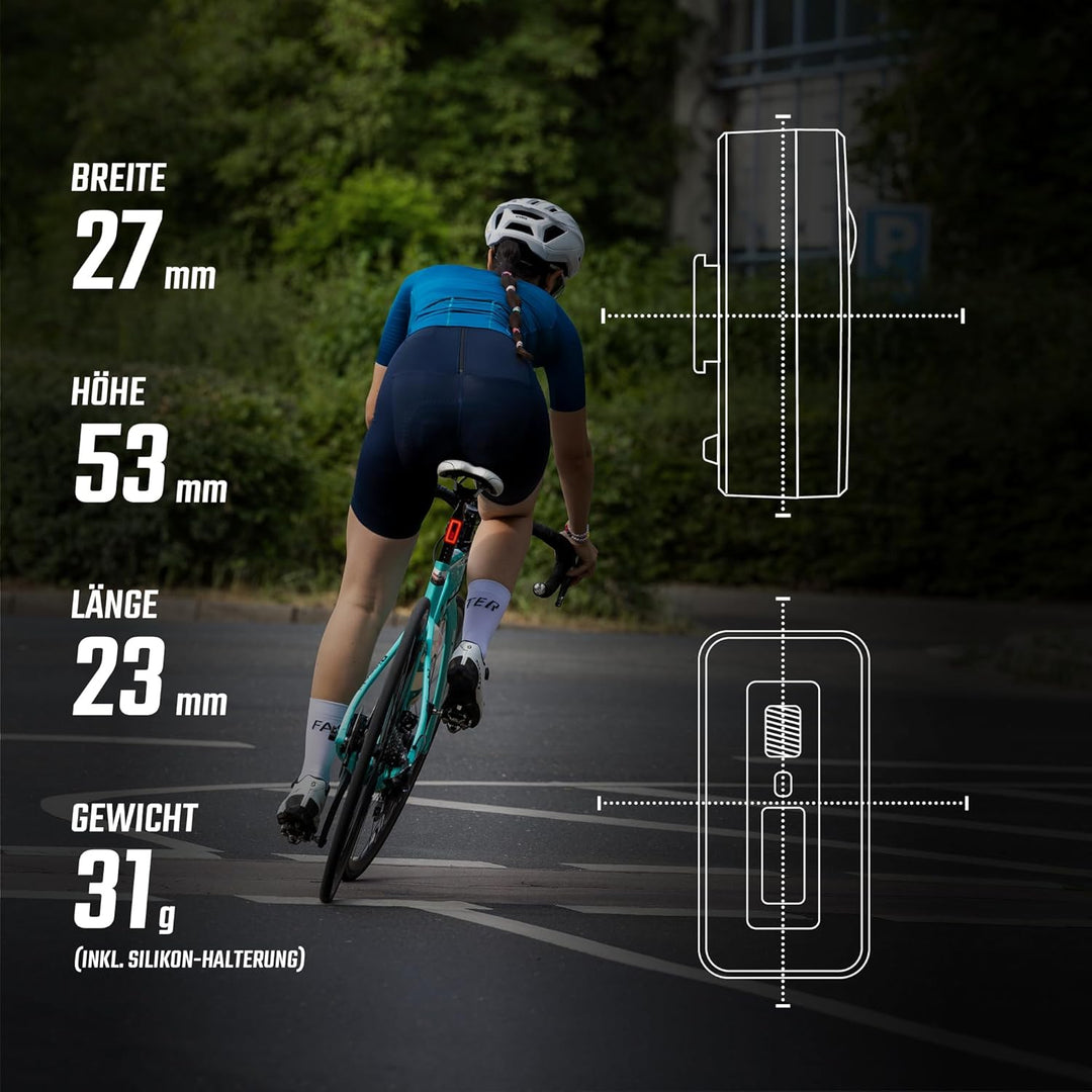 SIGMA HIRO 70 | StVZO zugelassenes COB-Fahrradrücklicht inkl. Bremslicht & Notfall-Bremslicht | USB-