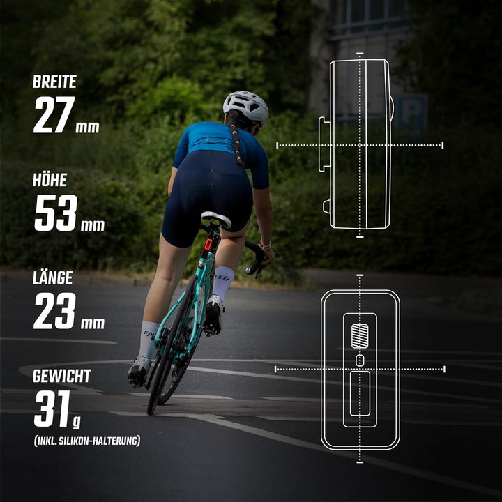 SIGMA HIRO 70 | StVZO zugelassenes COB-Fahrradrücklicht inkl. Bremslicht & Notfall-Bremslicht | USB-