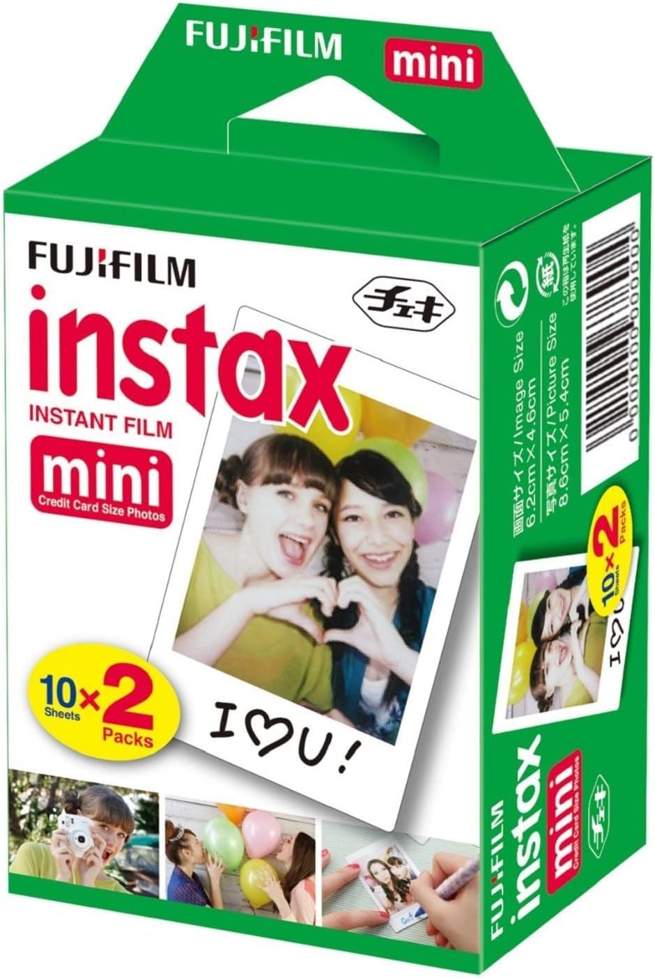 FUJIFILM Instax Mini Instant Film Vorteilspack – 60 Fotos