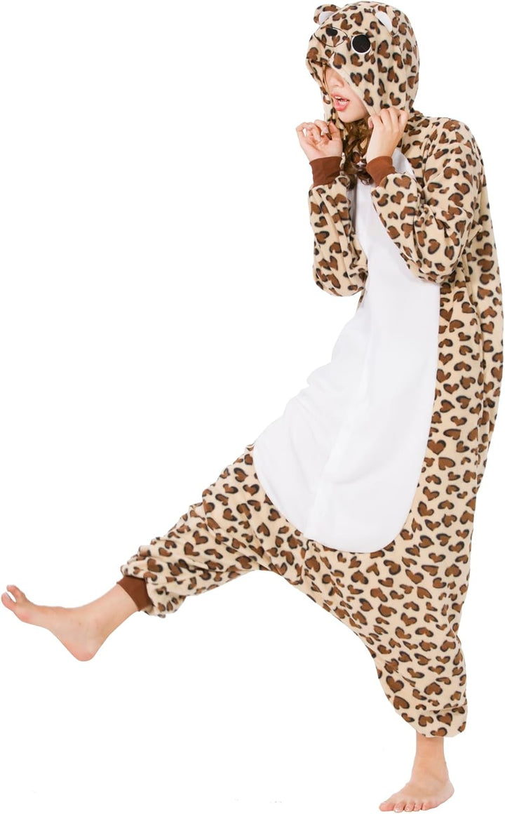 SimZoo Unisex Pyjamas Onesies Tiere Kostüm Cosplay Erwachsene Karneval Nachtwäsche Halloween Schlafa