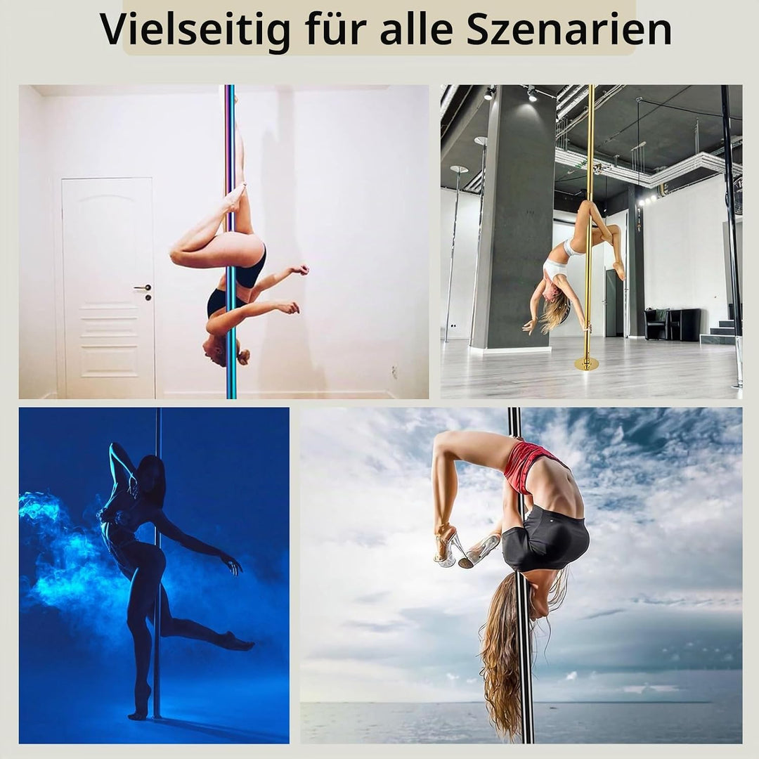 Fest-Tanzstange, CE-zert., 45 mm, höhenverst. 2,20–2,70 m | Fest Installiert, Tragfähigkeit 200KG, V
