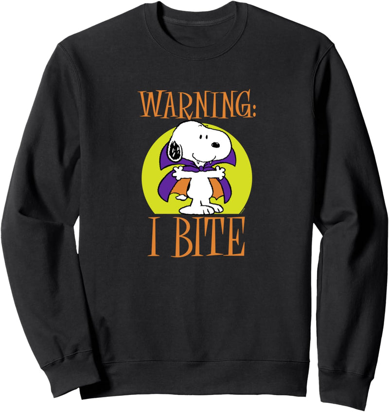 Peanuts Snoopy Warnung Ich beisse Sweatshirt