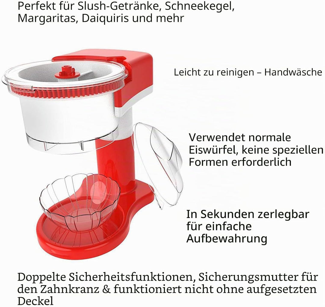 Elektrische Eiscrusher Slushy Maker Slush Maschine Eiswürfelzerkleinerer für Home Bar Küche Shaved I