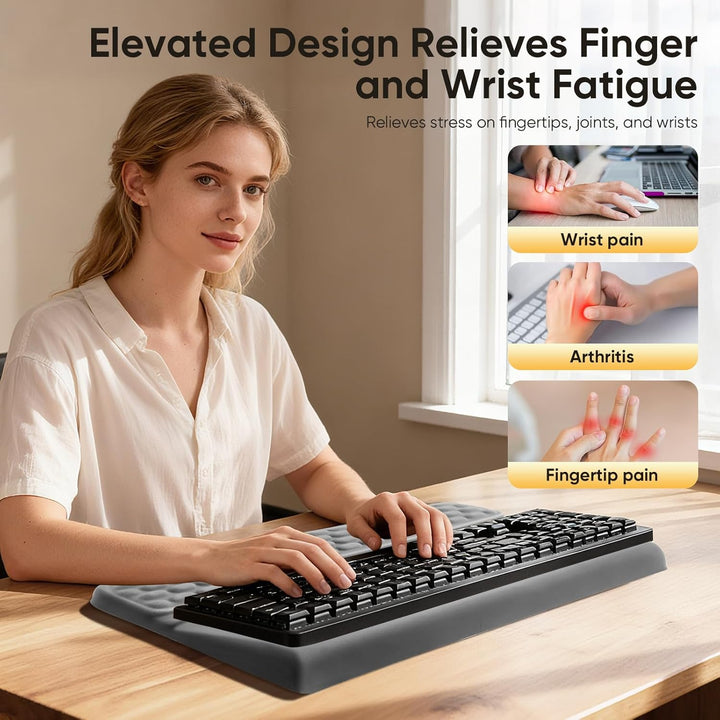 Handballenauflage Tastatur, Handstütze Tastatur Handauflage Ergonomisch, Memory-Schaum Rutschfest Ta