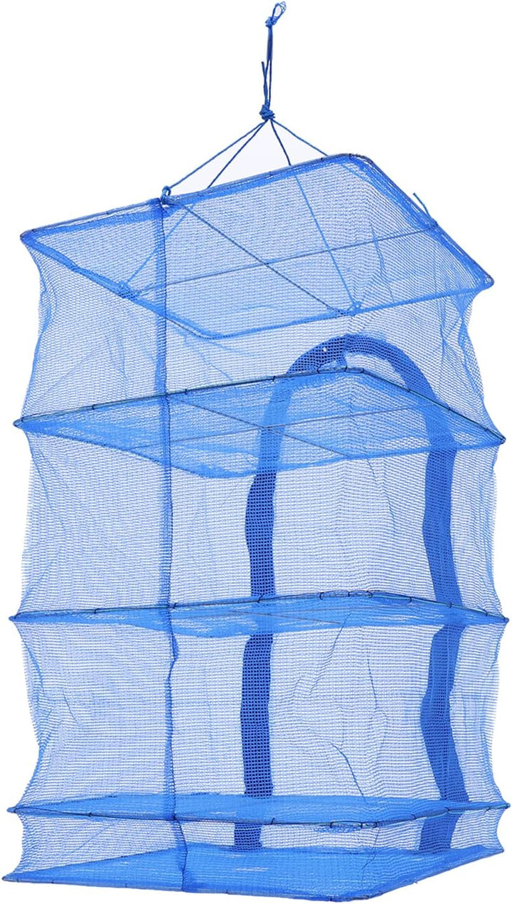 Reissverschluss Klappbar Trocknungsnetz, 4-Lagiger Trockennetz Hängendes Breite 60cm Collapsible Tro