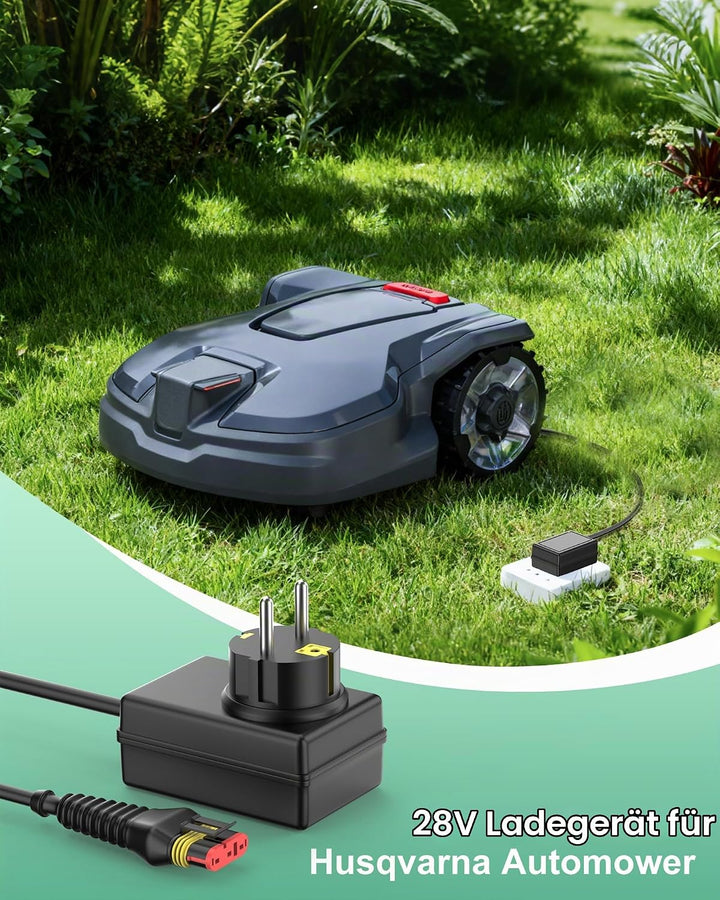 28V 1.3A Ladegerät Netzteil für Husqvarna Automower Kompatibel mit Automower 105/305/ 308/310 / 315/