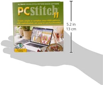 M & R Technologies Pc Stitch Pro Kreuzstich-Software Version 11, Nicht zutreffend, Mehrfarbig, 19.3