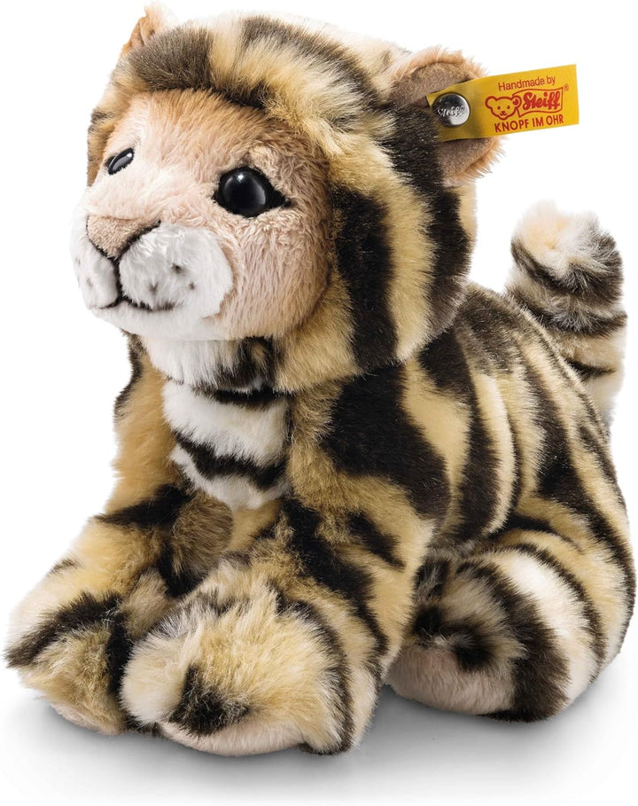 Steiff Billy Tiger - 20 cm - Plüschtiger sitzend - Kuscheltier für Kinder - weich & waschbar - getig
