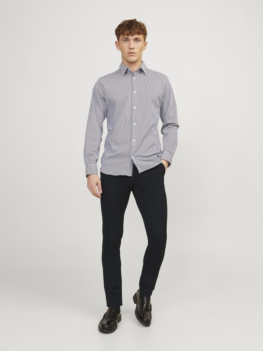 JACK & JONES Male Chino Hose Slim Fit Chino Hose 29 Schwarz, 29 Schwarz
