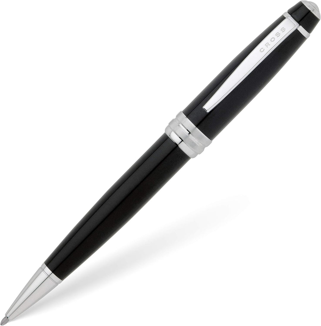 Cross Bailey Kugelschreiber (Drehmechanik, Schreibfarbe schwarz, Strichstärke M) Schwarz-Lack, 1 Stü