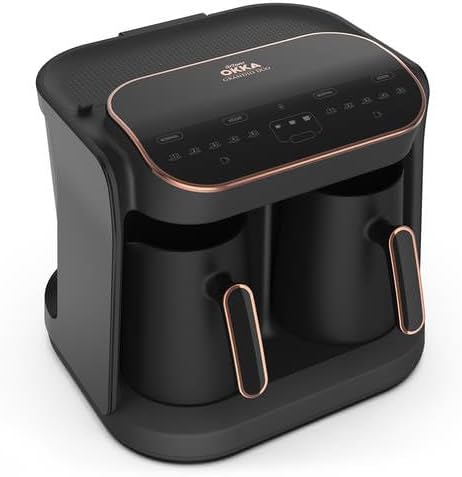 Arzum Okka Grandio Türkischer Kaffeeautomat, Mokka Machine, 10 Tassen, Touchscreen, Automatische Was