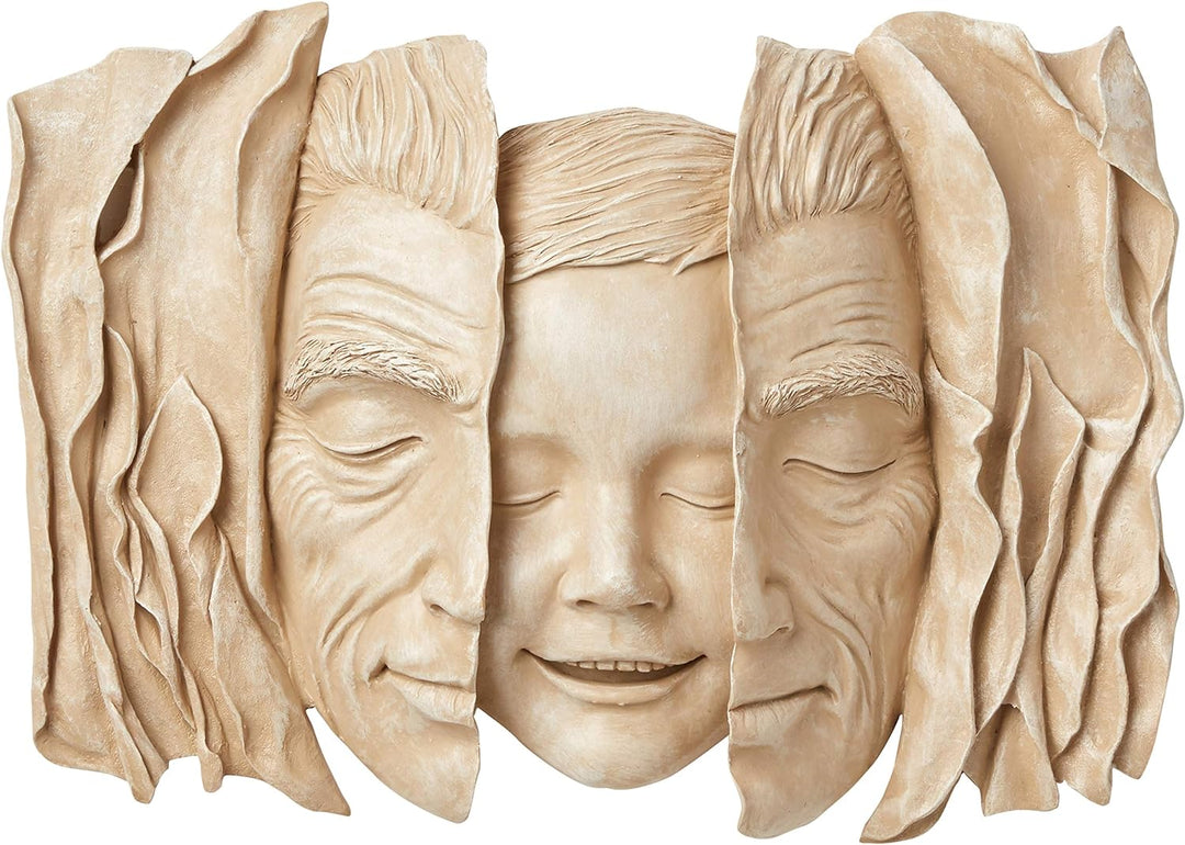 Design Toscano Im Herzen noch ein Kind, Wandskulptur