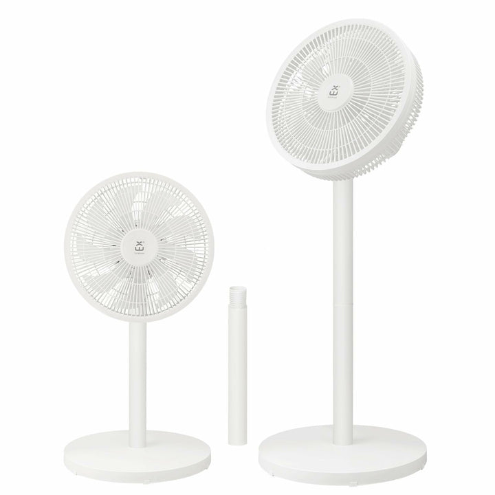 EXTRASTAR Standventilator mit abnehmbarer Stange (91cm/63.5cm), 3 Geschwindigkeitsstufen, 90° Oszill
