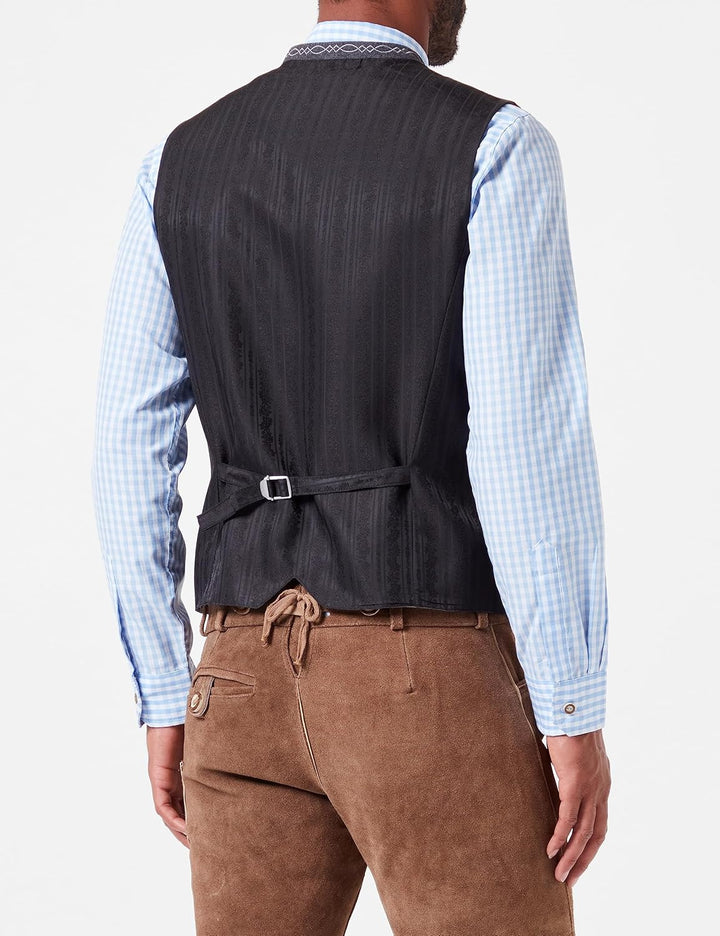 Stockerpoint Herren Weste Vittorio Trachtenweste 56 bordeaux, 56 bordeaux