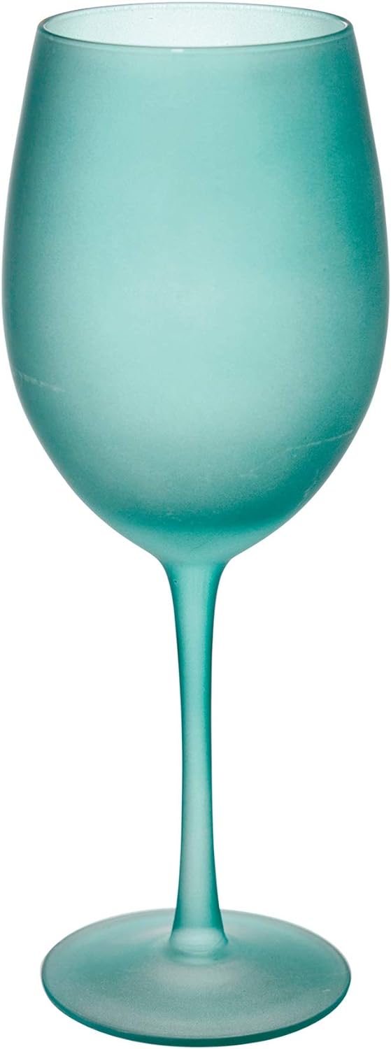 Villa d'Este Home Tivoli Shades of Blue Gläser, 6 Stück, frosted Glas, 550 ml
