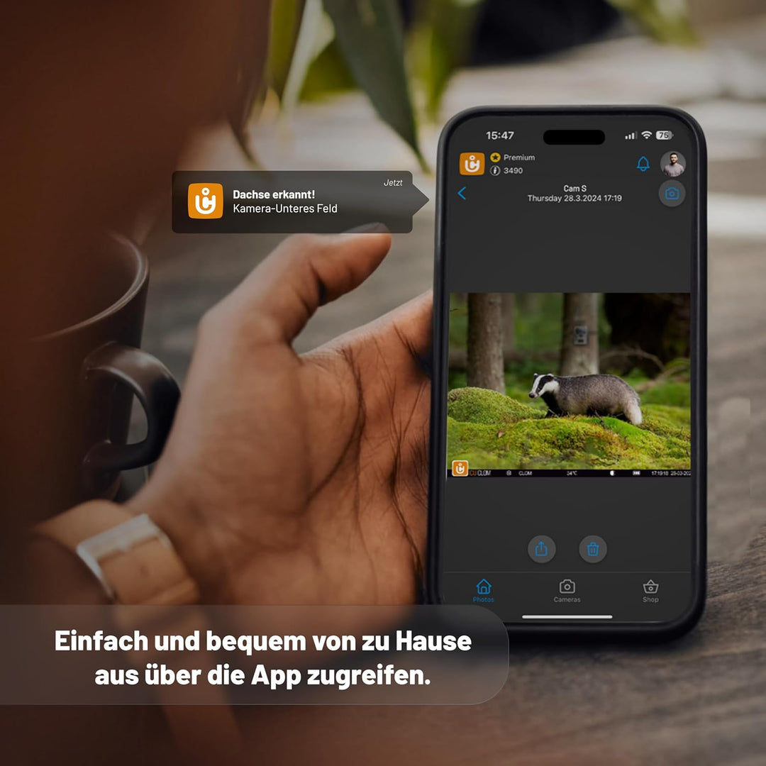 icuserver ICU CLOM Cam-S 4G Outdoor Wildkamera mit Handyübertragung und Bewegungsmelder – Nachtsicht
