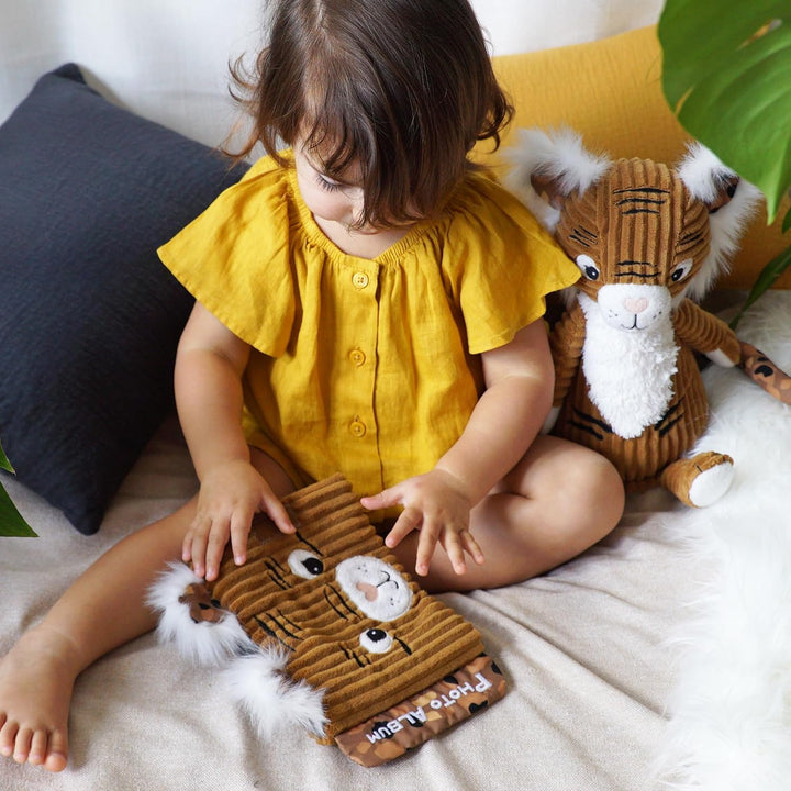 Les Déglingos - Fotoalbum Baby Speculos der Tiger – 10 Hüllen 10 x 15 cm – ideal für Krippe – Kinder