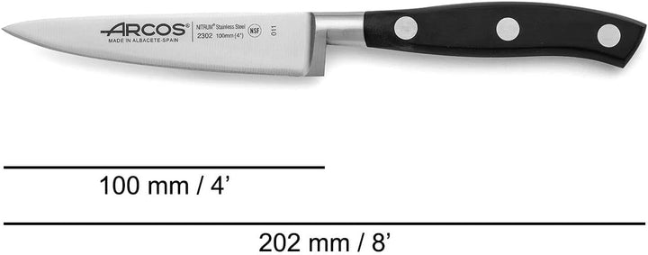 Arcos Küchenmesser-Set: 1 Schälmesser + Santoku + Chefmesser - Set für Köche mit Edelstahlklinge und