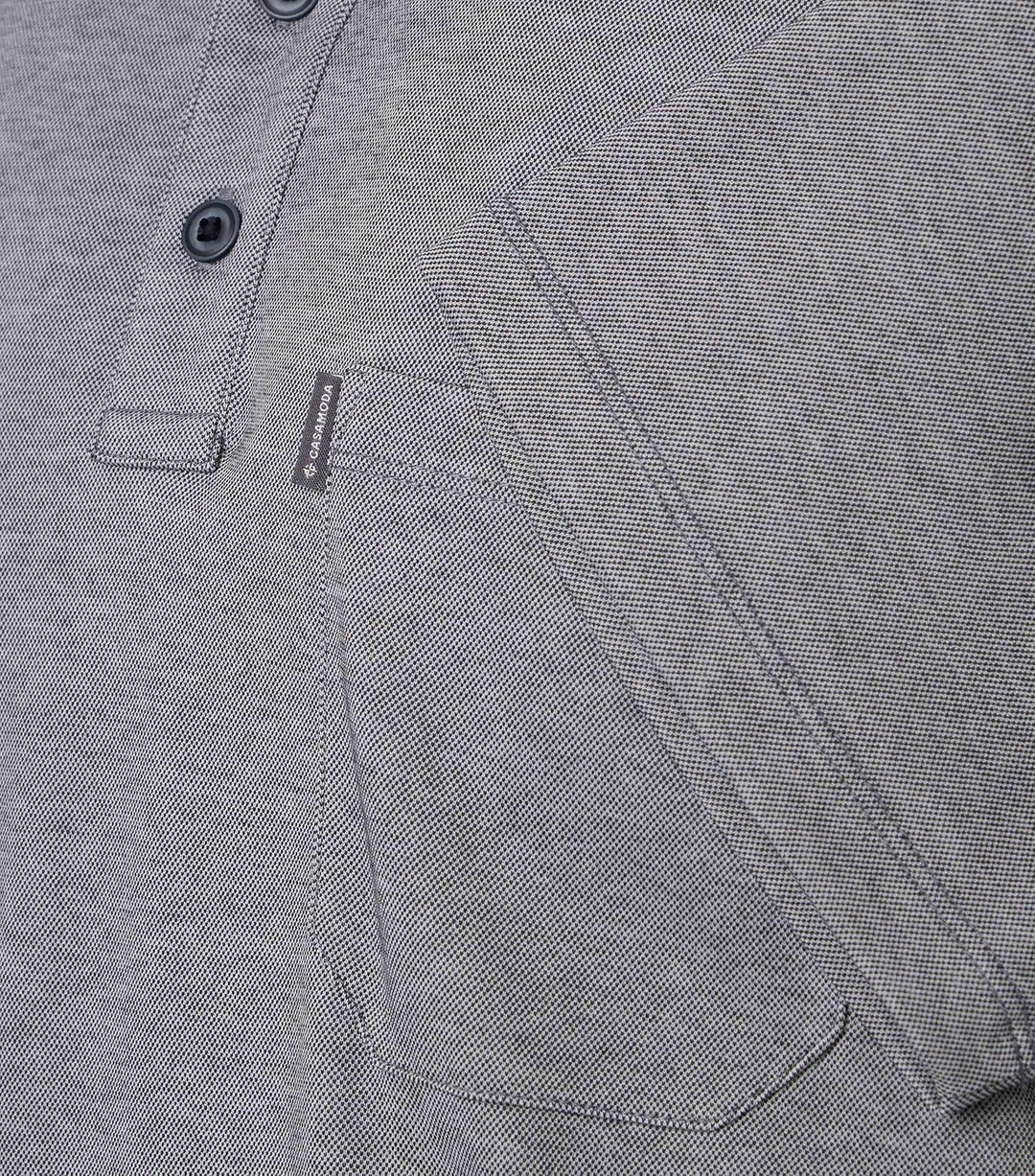 CASAMODA Polo-Shirt Uni S Grau, S Grau