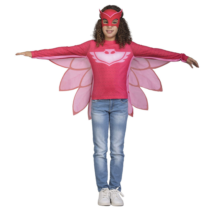 Viving Costumes – Kostüm PJ Masks Owlette Grösse 3/4 Jahre Shirt, Mehrfarbig (231297)