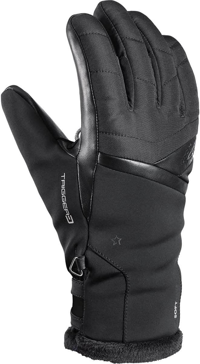 LEKI Damen Snowfox 3D Elite Handschuhe Skihandschuhe Fingerhandschuhe 1 Schwarz, 1 Schwarz