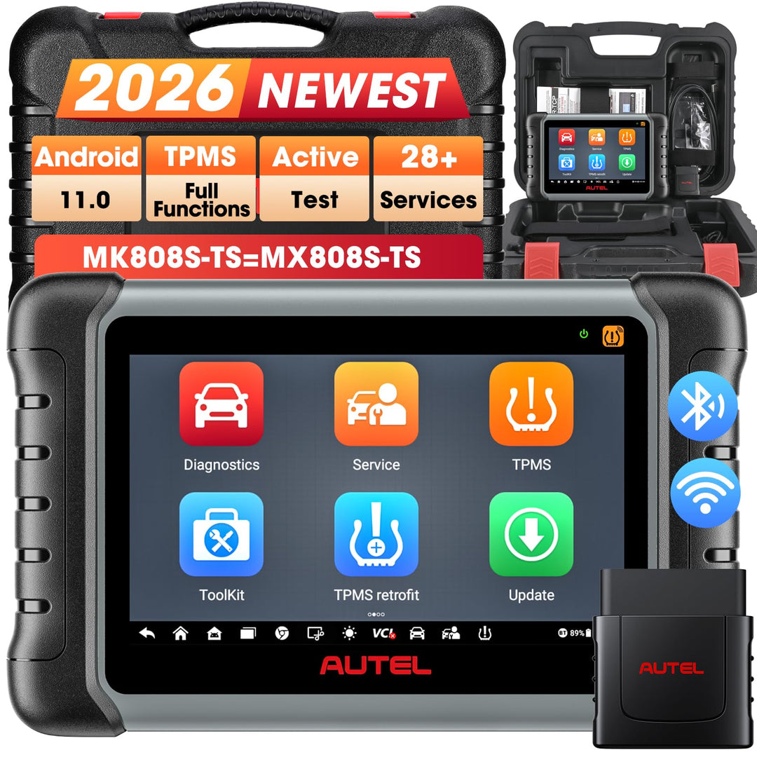 Autel MK808S-TS obd2 Diagnosegerät, 2023 Neuestes Android 11 Bluetooth Diagnosetablet mit Öl/EPB/BMS