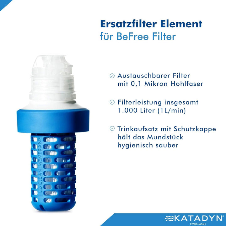 Katadyn,8019641,BeFree AA8Ersatzelement -Blau
