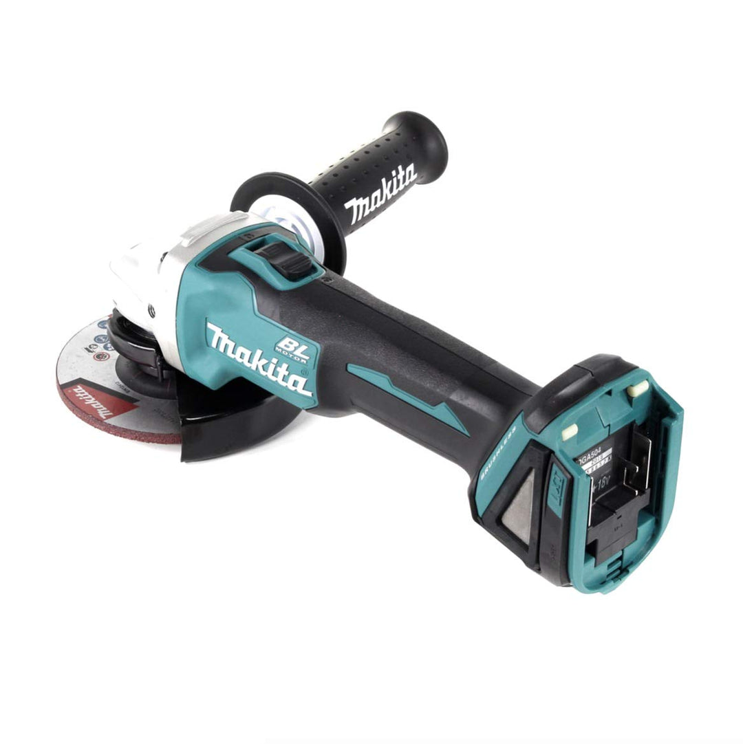 Makita DGA 504 Z 18 V Li-Ion Akku 125 mm Winkelschleifer Solo - nur das Gerät, ohne Akku, Lader, Kof