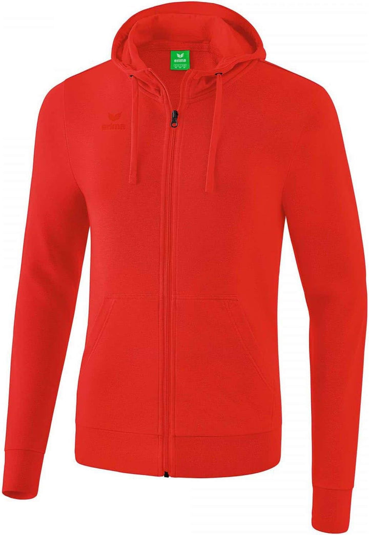 Erima Herren Basic Kapuzensweat Jacke XL Rot, XL Rot