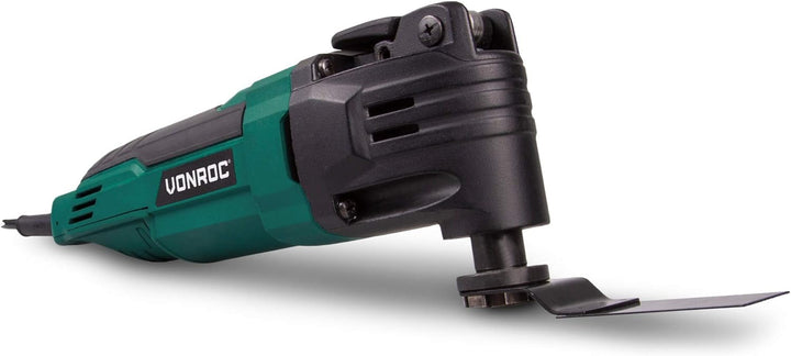 VONROC Multifunktionswerkzeug/Oszillationswerkzeug 300W – Schnellwechselsystem, variable Drehzahl –