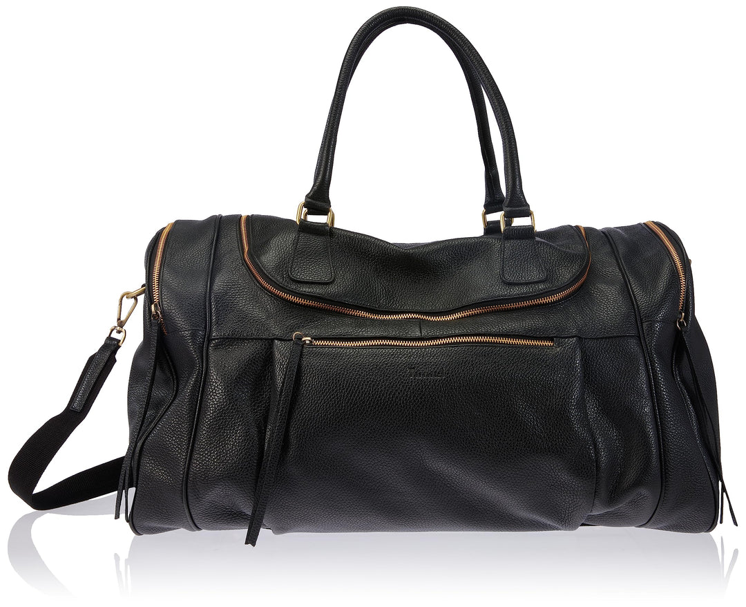 Think! Damen 3-000797 Weekender Echtleder Schultertasche 7000 VERDOLINO one Size 0000 Schwarz, 0000
