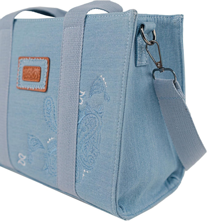 Grosse Damen Handtasche Shopper - Elegante Henkeltasche mit viel Stauraum, S Blau, Blau