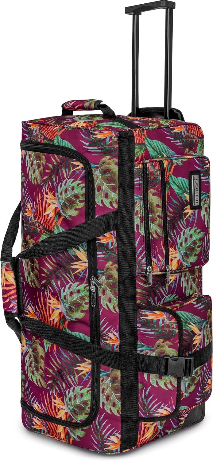 normani Stabile Reisetasche Trolley Big Size XL 80-150 Liter mit 2 Rollen –Robust und wasserabweisen