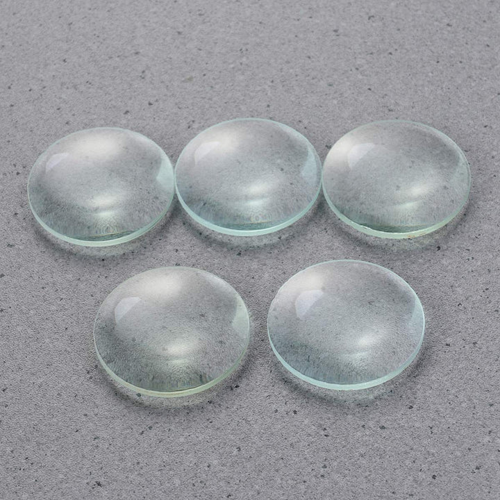 UKCOCO 5pcs Double Convex Glass Lens Optische Linse 50mm Durchmesser 100mm Brennweite für Labors