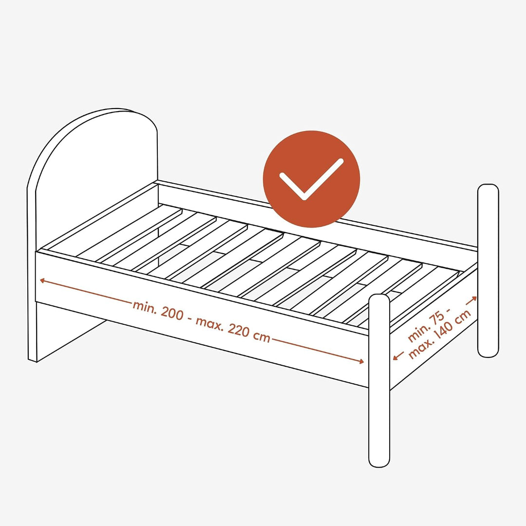 Hauck Bettschuztgitter Sleep N Safe Plus XL, Grosser Rausfallschutz Bett für Babys und Kinder im Elt