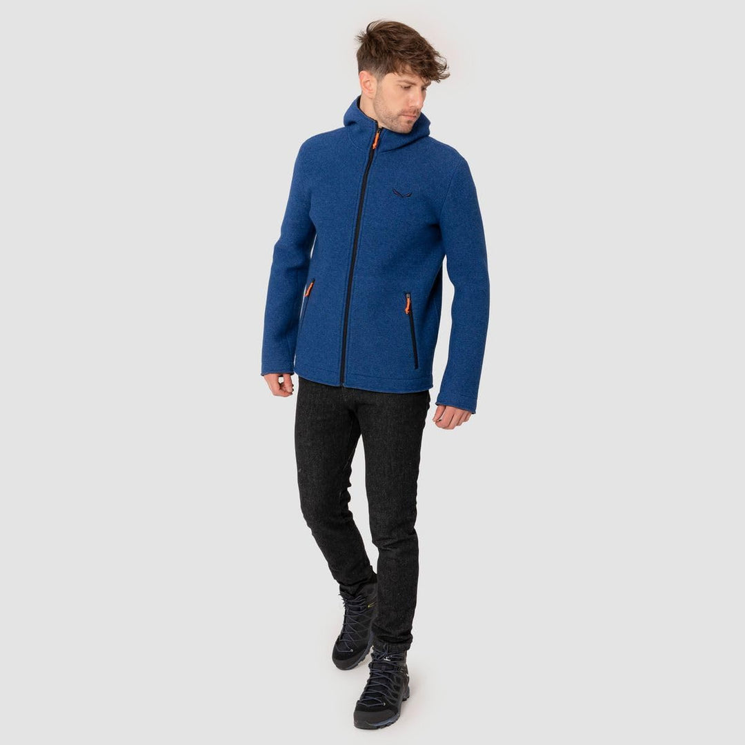 Salewa Women Sarner Full-Zip Hoody Jacke Softshelljacke Strickjacke, Blue Dephts/0910