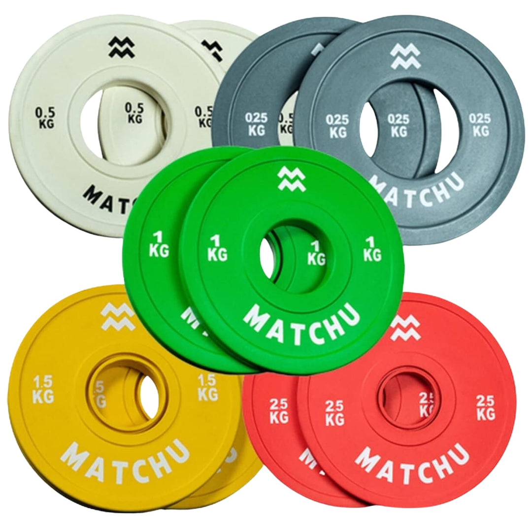 Matchu Sports | Fractional Plates | Mini Hantelscheiben | 0,25/0,5/1/1,5/2,5 KG | Satz mit 2 Stück |
