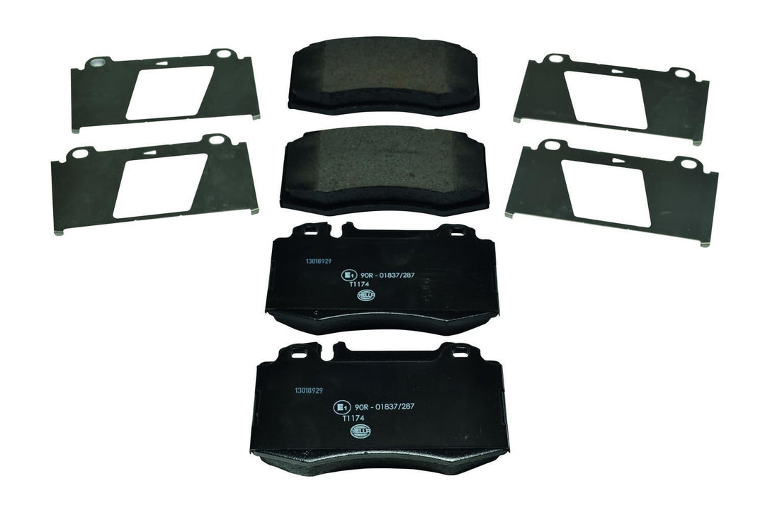 HELLA PAGID 8DB 355 008-691 Bremsbelagsatz - T1174 - Dicke/Stärke: 17.7mm - Bremssystem: Brembo - fü