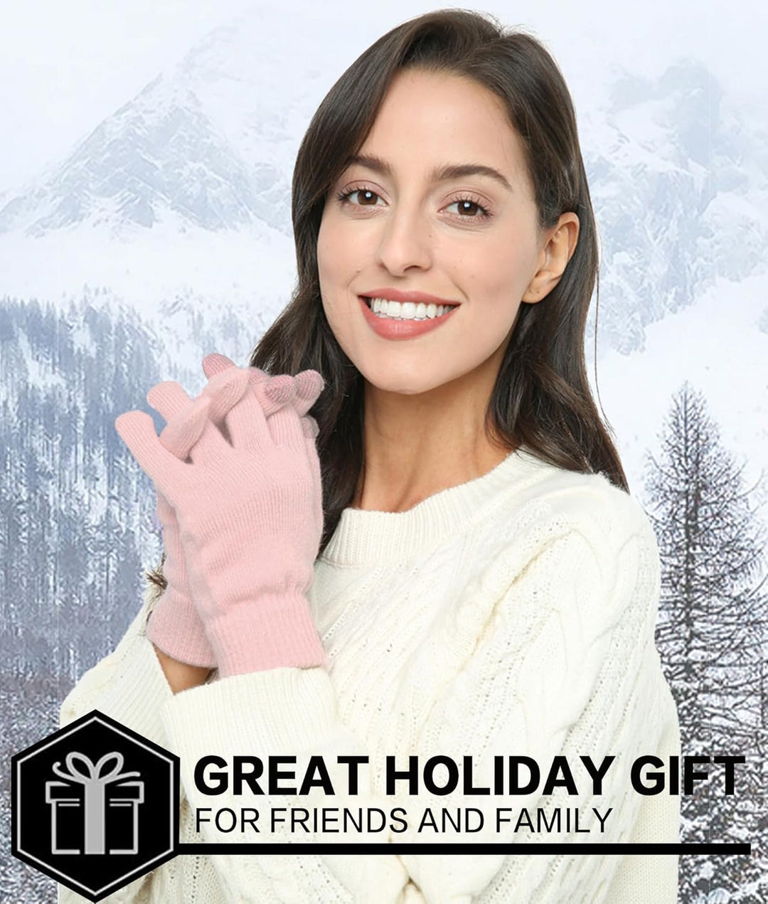 Bequemer Laden Damen Winter Warm Touchscreen Handschuhe Thermo Winterhandschuhe Kaschmir Strickhands