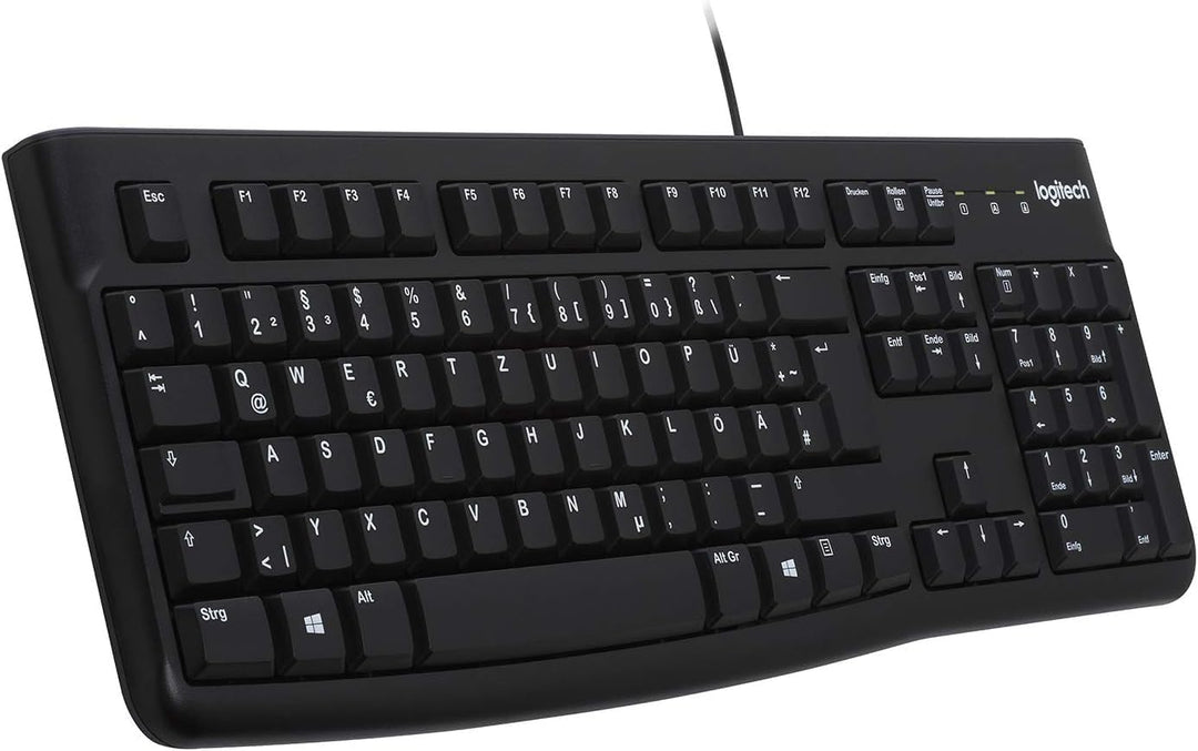 Logitech B100 Maus mit Kabel, USB-Anschluss, 800 DPI Optischer Sensor, 3 Tasten, Für Links- und Rech