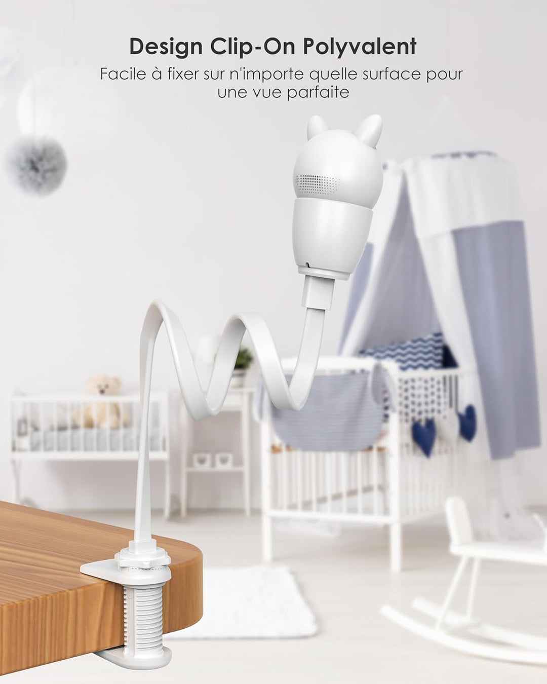 CZEview Babyphone Halterung Kamera Halterung Baby Kamera Handyhalter Kompatibel Baby Monitor, Video