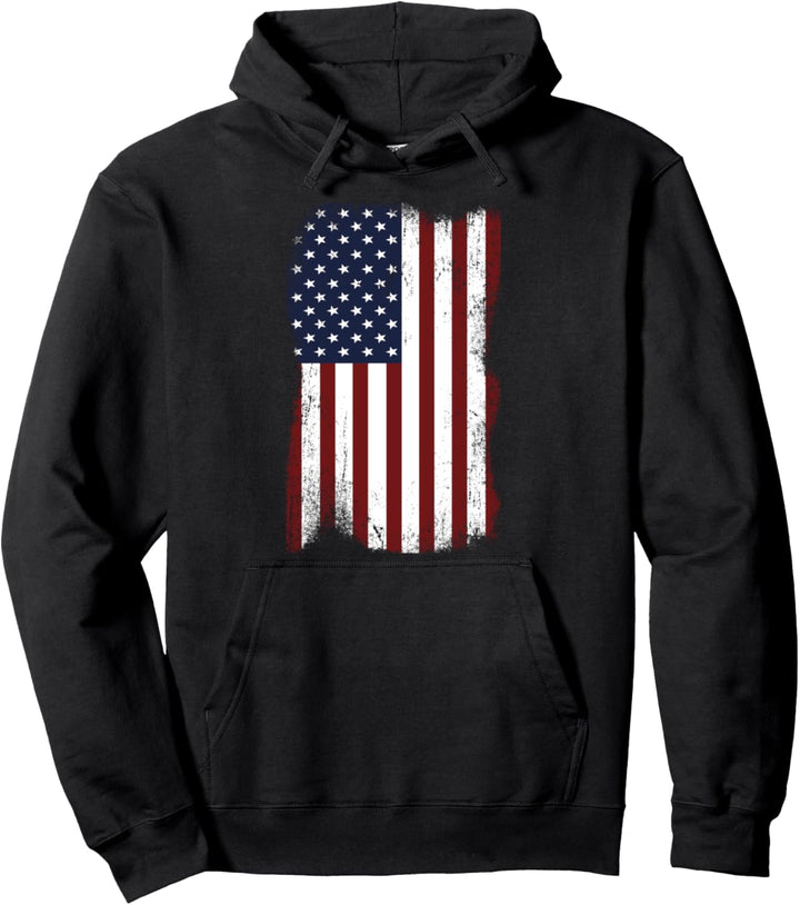 Amerikanische Flagge, USA, 4. Juli, Patriotische Amerika, Merica Pullover Hoodie