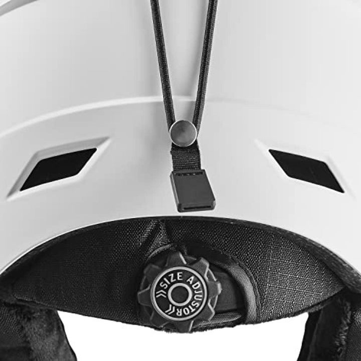 Black Crevice Skihelm GERLOS I Atmungsaktiver Skihelm Herren & Damen mit Lüftungsöffnungen I Hochwer