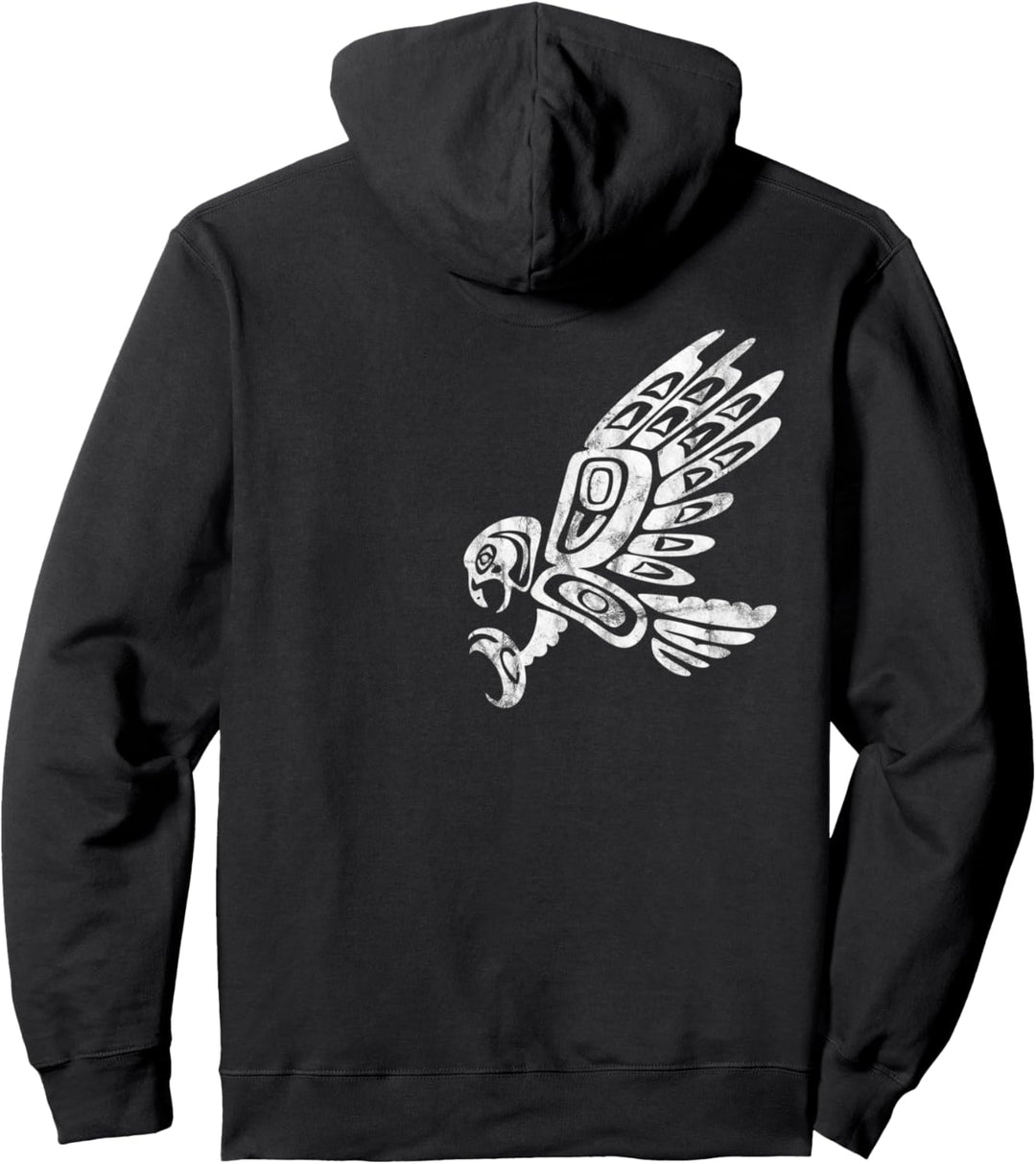 Falke Haida Kunst Indianer Nord Amerika USA Pullover Hoodie