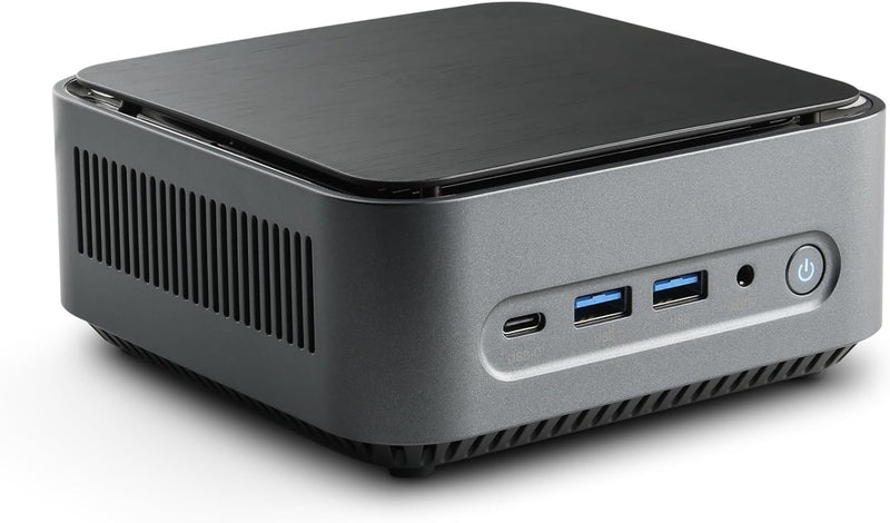 Mini PC CSL Narrow Box Premium Windows 11 Pro lüfterlos, Intel N200 4X 3700 MHz, 500 GB M.2 SSD, 16