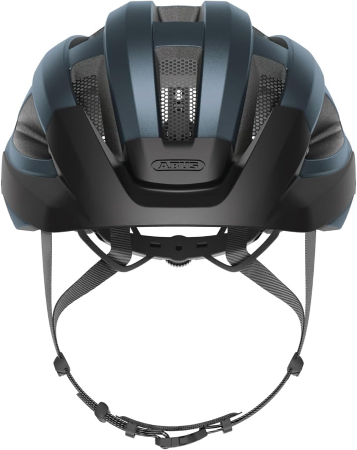 ABUS Rennradhelm Macator - sportiver Fahrradhelm für Einsteiger - auch für Zopfträger/-innen - für D