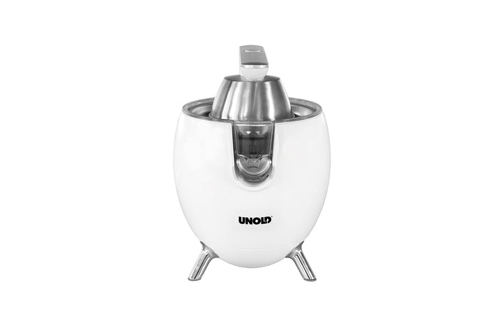 UNOLD 78130 ZITRUSPRESSE Power Juicy White für grosse und kleine Zitrusfrüchte, 300W Motor für perfe