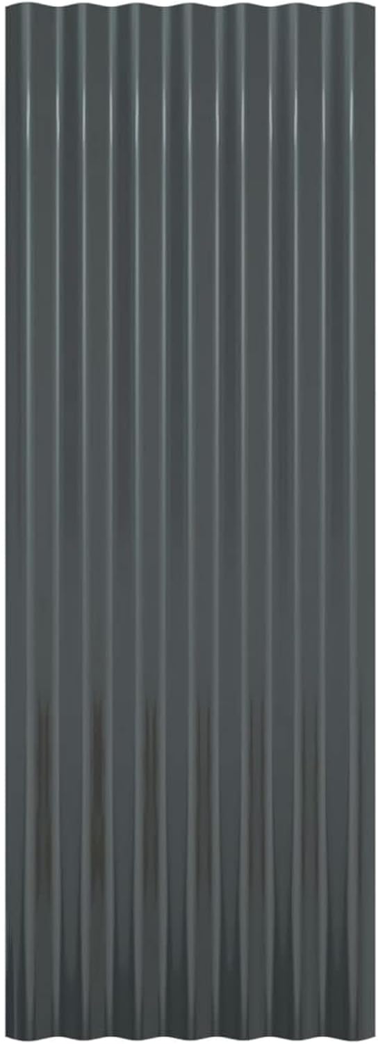 Homgoday Dachpaneele 12 STK. Dachblech Stahlblech Dach Dachplatten Metalldachpaneele Dachblech für D