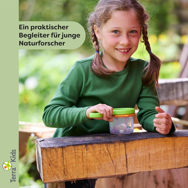HABA Terra Kids Becherlupe 3 in 1 – Lupenset &amp; Kinderlupe für Outdoor &amp; Garten – Becherlupe zum Inse